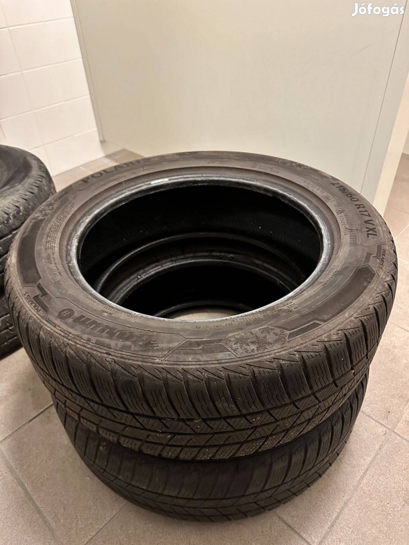 4,5 mm 215/60R17 V XL 2 db Polaris Barum téli gummi [2db]